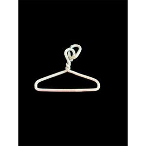 Vtg Sterling Silver Clothes Coat Hanger Charm 925
